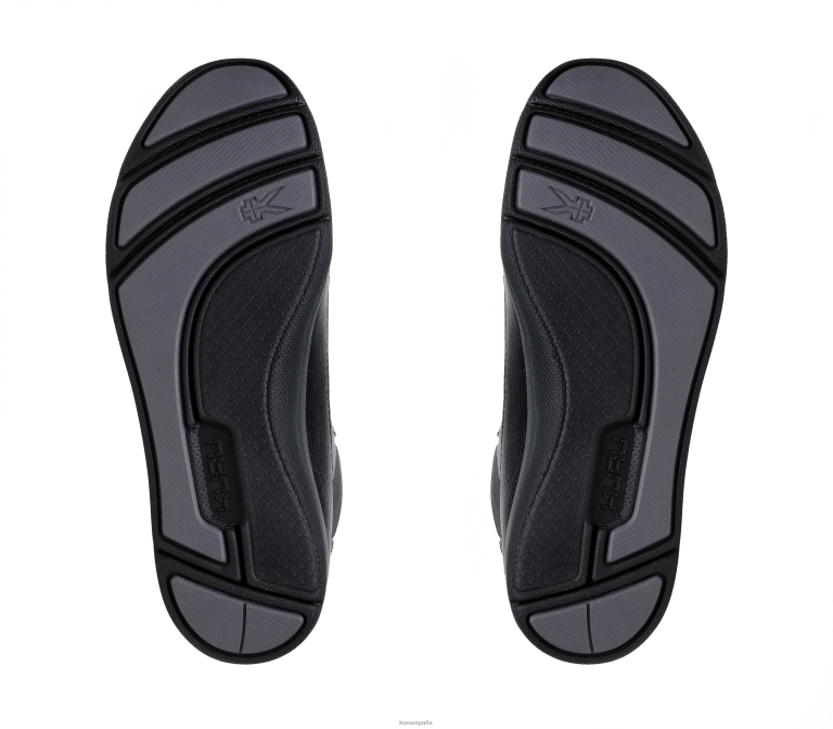 negro azabache zapatos Kuru 2PFNB73 luna mujer