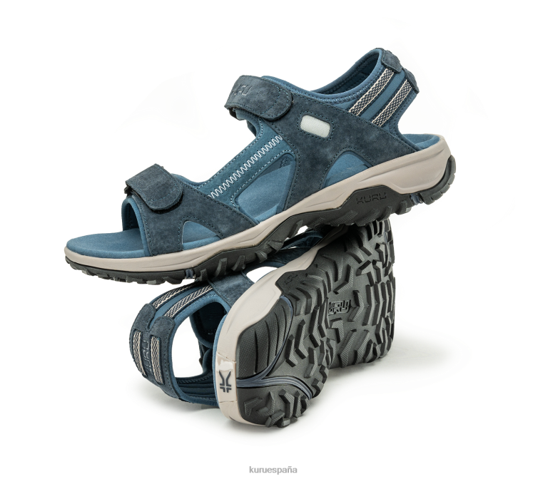 azul medianoche/gris piedra zapatos Kuru 2PFNB193 huella hombres