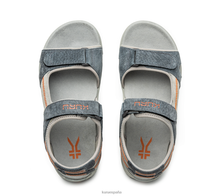 gris pizarra/naranja quemado zapatos Kuru 2PFNB200 huella hombres