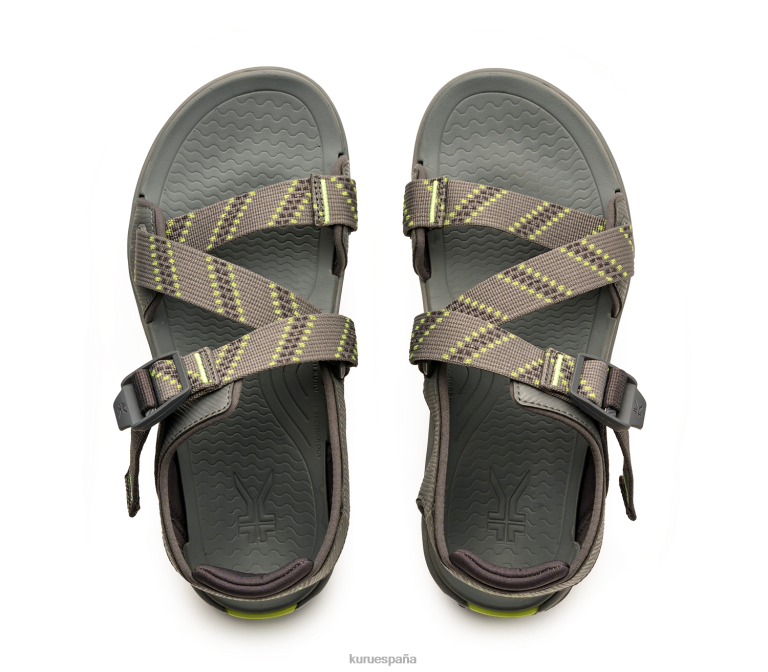 gris pizarra/verde zapatos Kuru 2PFNB204 actual hombres