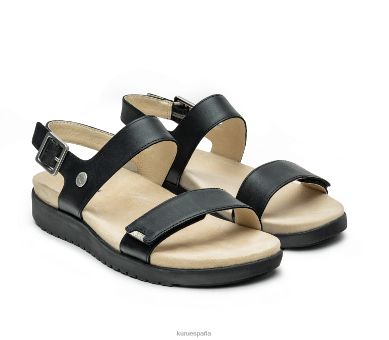 negro azabache/arena zapatos Kuru 2PFNB114 planeo mujer
