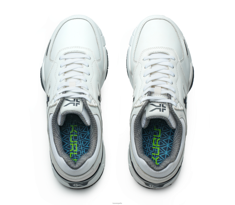 blanco brillante/grafito zapatos Kuru 2PFNB168 ancho cinético hombres