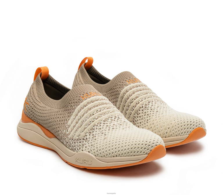 arena/albaricoque zapatos Kuru 2PFNB96 zancada ancha mujer