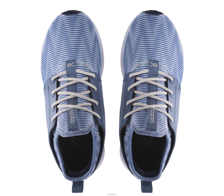 azul mineral/gris hueso zapatos Kuru 2PFNB56 átomo de ancho mujer