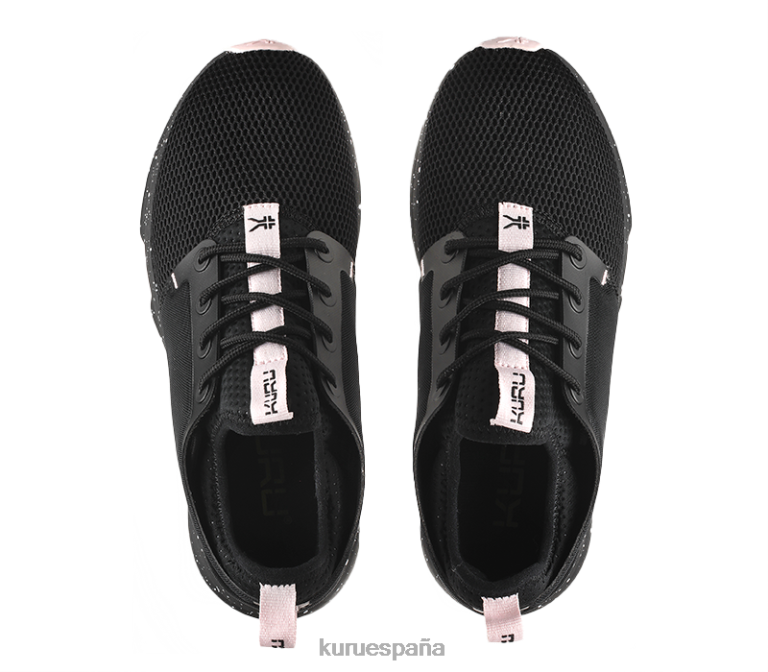 negro azabache/lila brumoso zapatos Kuru 2PFNB65 átomo de ancho mujer