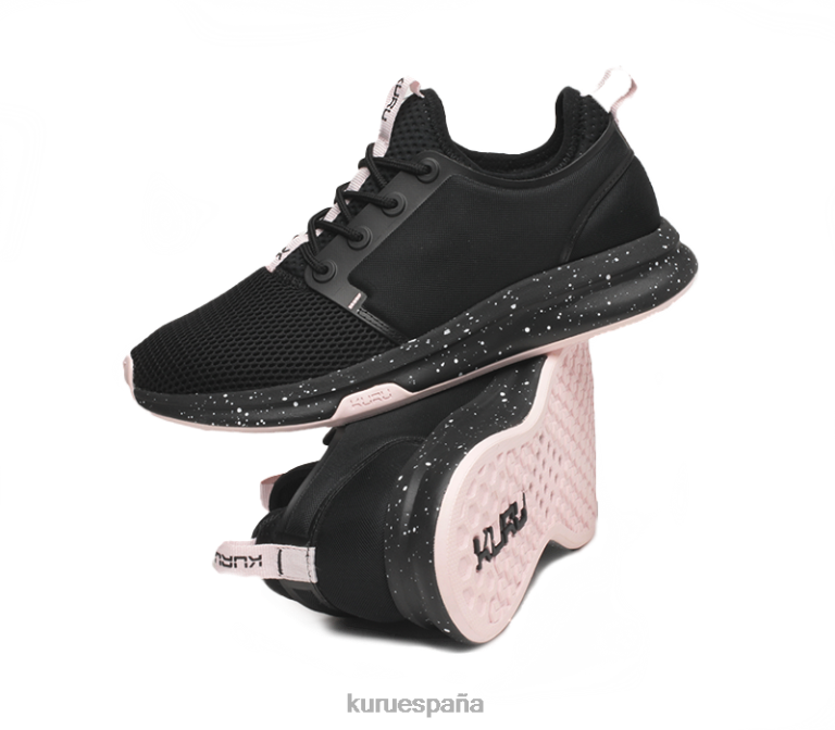 negro azabache/lila brumoso zapatos Kuru 2PFNB65 átomo de ancho mujer