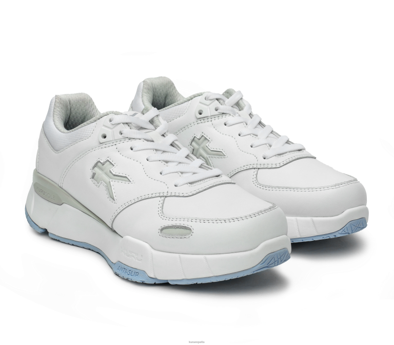 niebla blanca/azul brillante zapatos Kuru 2PFNB23 cinético mujer