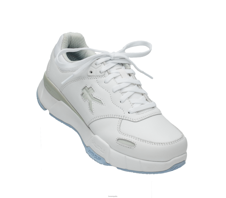 niebla blanca/azul brillante zapatos Kuru 2PFNB49 ancho cinético mujer
