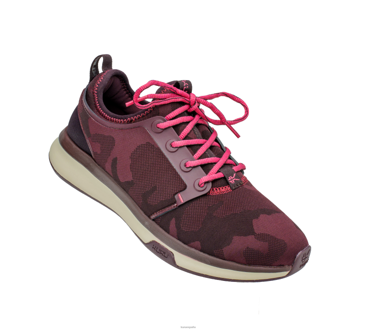 vino camo/sorbete rosa zapatos Kuru 2PFNB60 átomo de ancho mujer