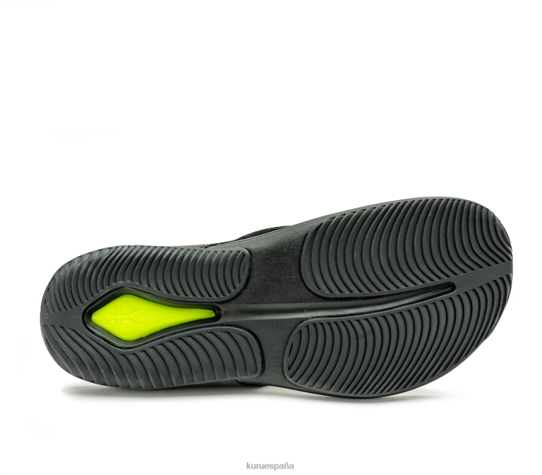 negro azabache zapatos Kuru 2PFNB201 kala hombres