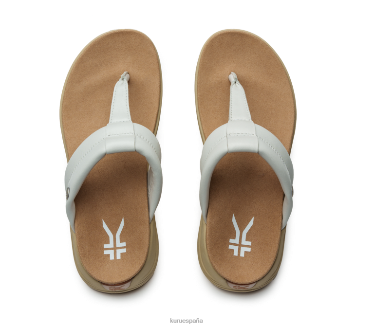 arena blanca zapatos Kuru 2PFNB109 coda suvi mujer