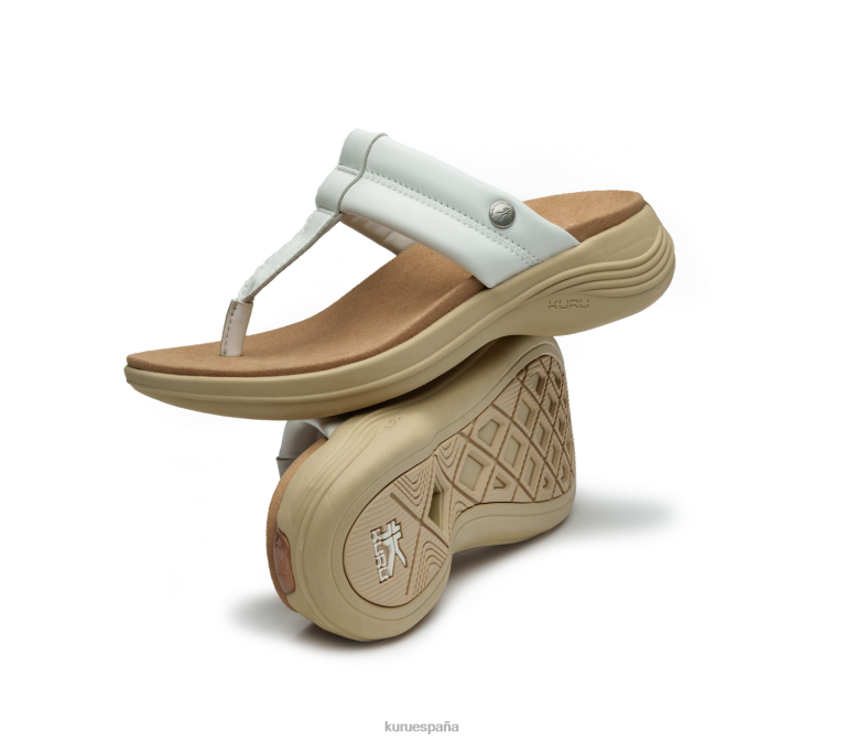 arena blanca zapatos Kuru 2PFNB109 coda suvi mujer