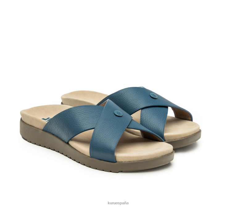 azul mineral/marrón desteñido zapatos Kuru 2PFNB124 brisa mujer