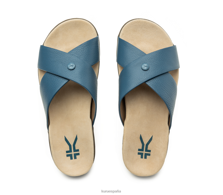 azul mineral/marrón desteñido zapatos Kuru 2PFNB124 brisa mujer
