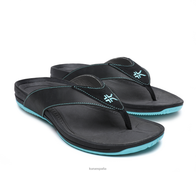 negro azabache/brisa azul zapatos Kuru 2PFNB113 kala mujer