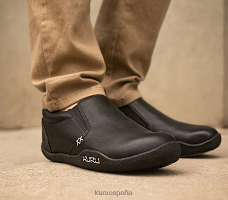 negro azabache/gris niebla zapatos Kuru 2PFNB176 kivi hombres